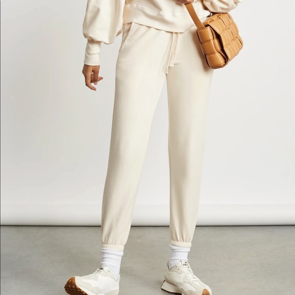 electric and rose Pants - Electric and rose off white sweatpants large